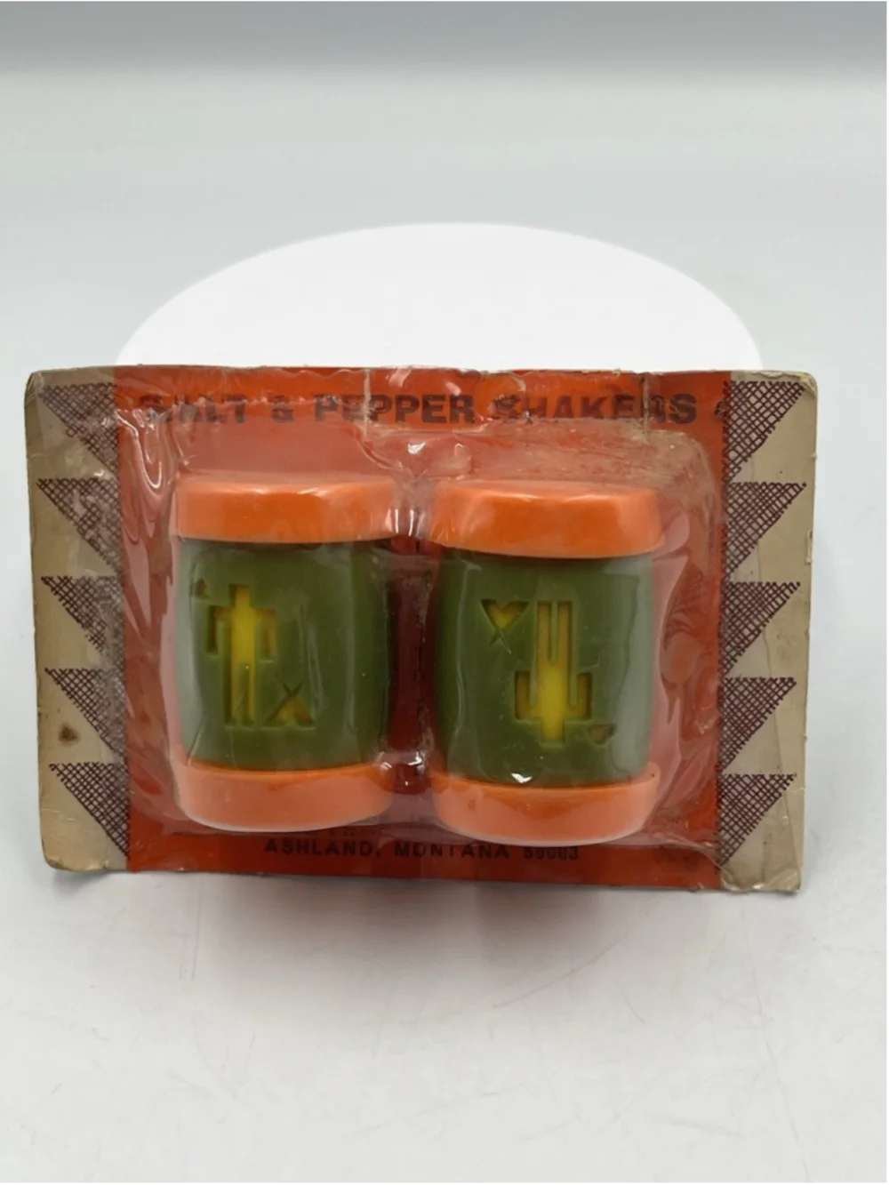 Vintage 1970’s St. Labre Indian School Salt & Pepper Souvenir Item in NIP SEE
